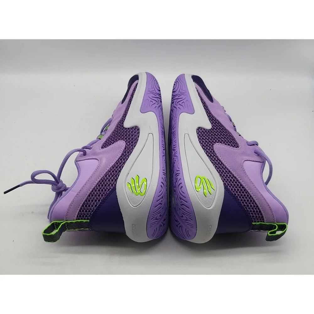 Under‎ Armour Curry 3Z 25 SDE Mens 9.5 Purple Green Basketball Shoes 6000750-538